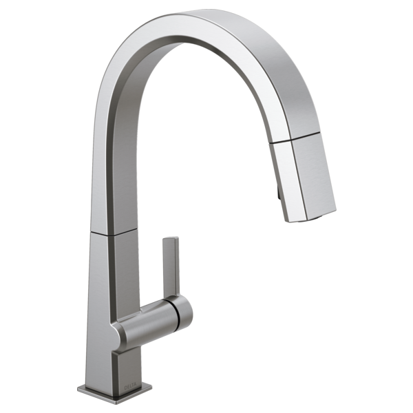 Delta Faucet 9193-AR-DST Kitchen Pivotal Single Handle Pull-Down Faucet Artic Stainless Steel