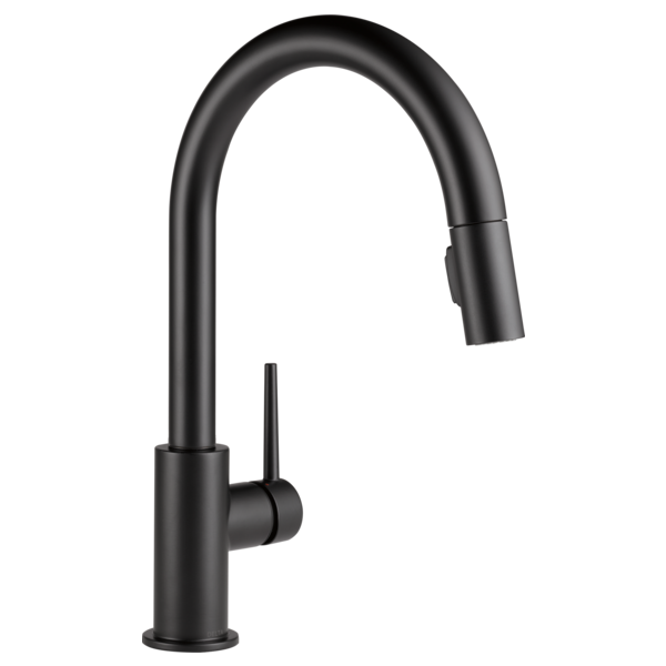Delta Faucet 9159-BL-DST Single Handle Pull Down Kitchen Faucet Matte Black