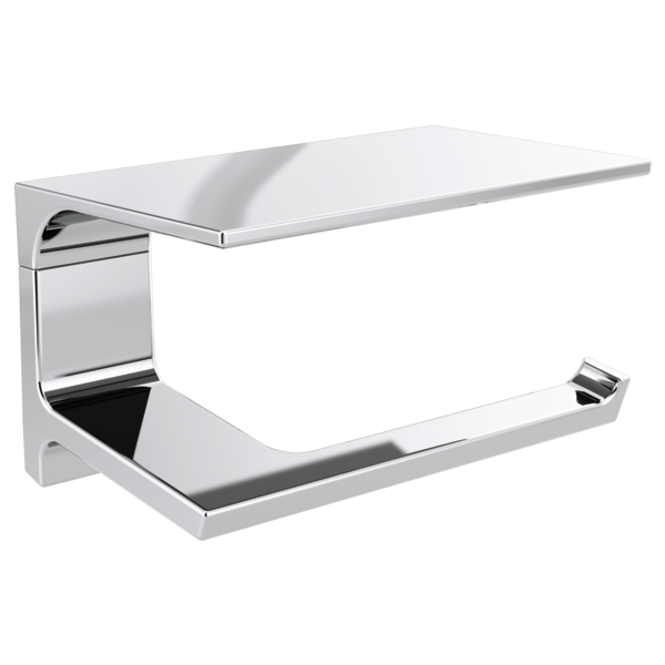 Delta Faucet 79956 Tissue Holder With Shelf Polished Chrome
