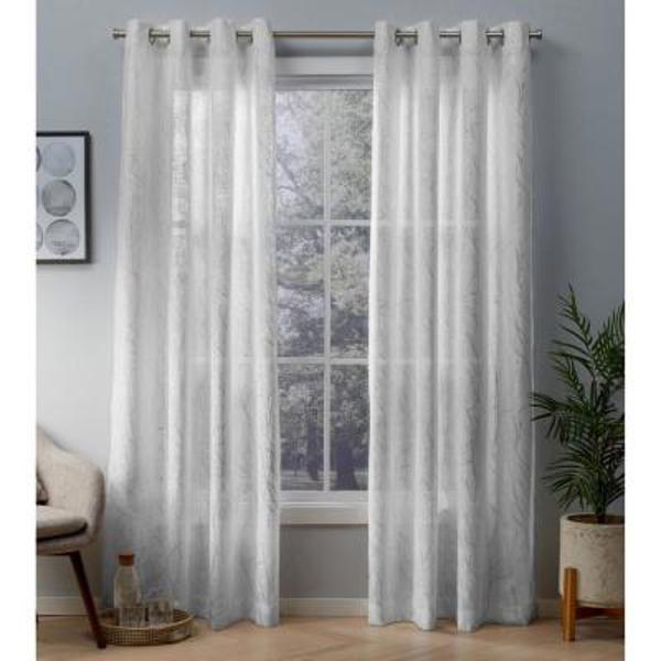 SAFDIE 51495.Z.01 Curtain Panel 86 In White with Grommets