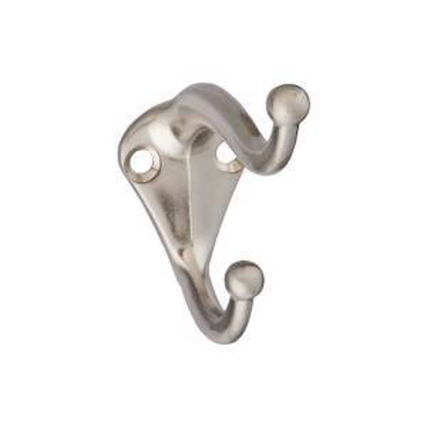 National Hardware N325-480 Coat Hat Hook 35 Lb Satin Nickel