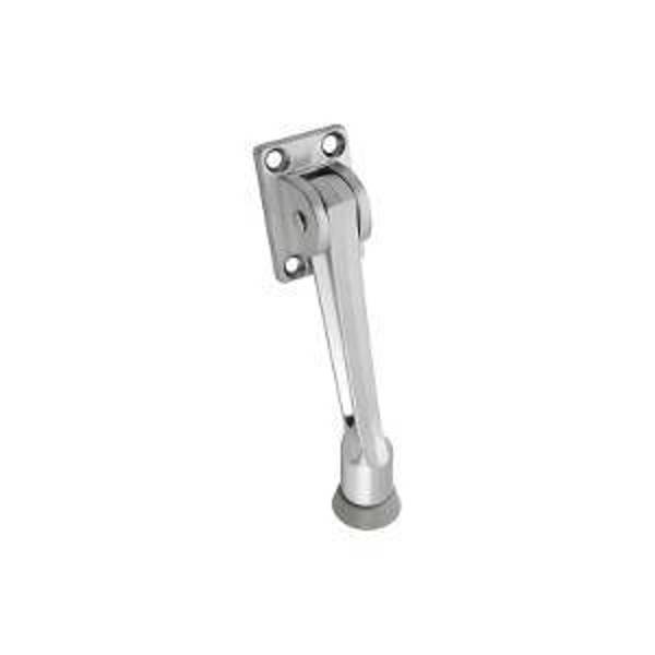 National Hardware N273-557 Kickdown Door Stop 5 In Satin Chrome
