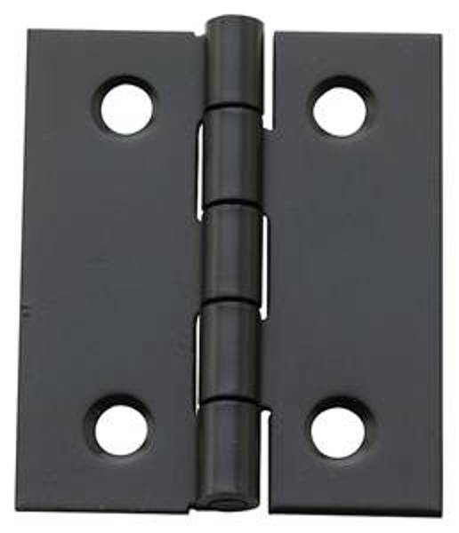 National Hardware N211-020 Broad Door Hinge 1 1/2 In x 1/32 In Steel Black