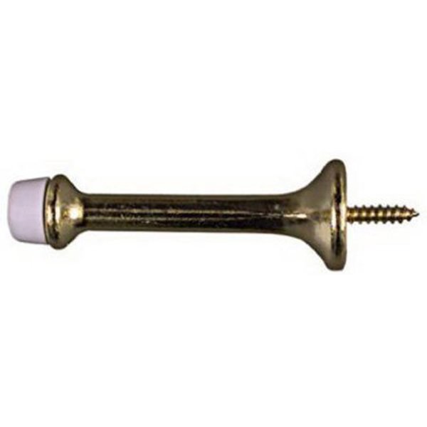 National Hardware N199-372 Rigid Door Stop 3 In Brass