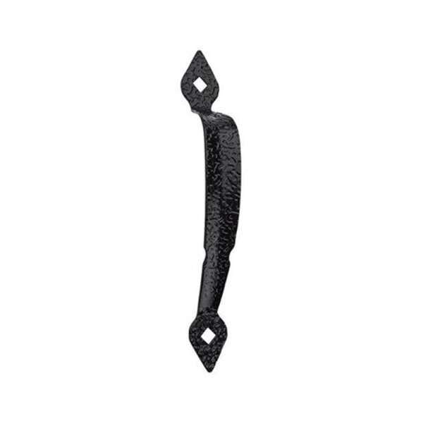 National Hardware N109-016/V5 10 In Black Steel Ornamental Pull Black