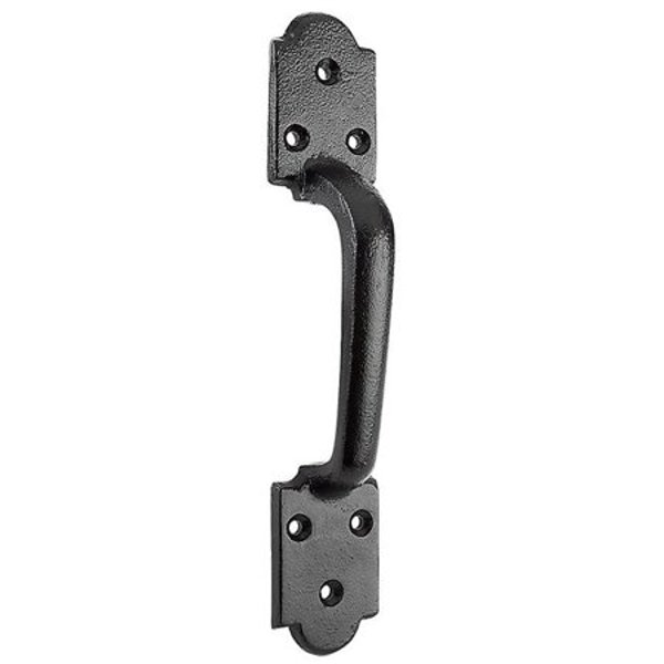 National Hardware N100-055 Arched Gate Pull Heavy Duty Powder Coated Black