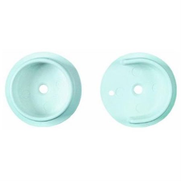 National Hardware N154-567 Pole Socket Set Polypropylene White