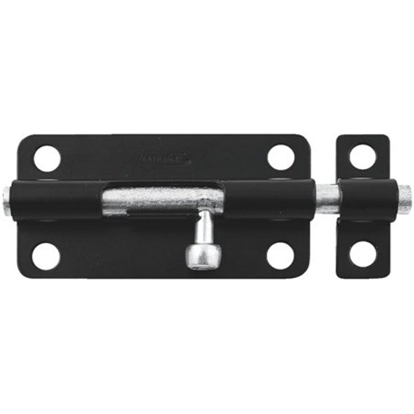 National Hardware N151-621 Barrel Bolt 4 In Black Steel