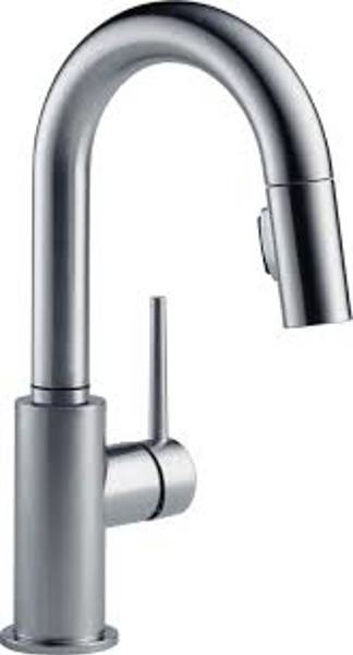 Delta Faucet 9959-AR-DST Single Handle Pull-Down Kitchen Faucet Arctic Stainless Steel