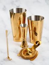M37101GD 5 Piece Gold Plated Barware Set