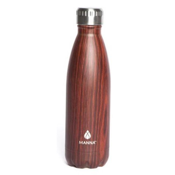 CORE HOME 20963 Bottle Vacuum 20 Oz Retro Woodgrain Assorted