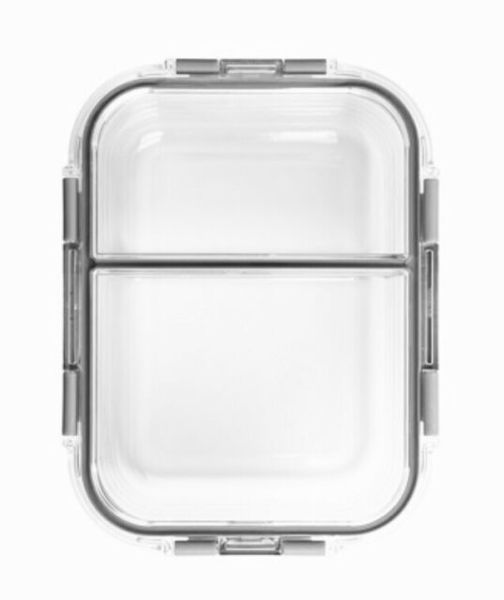CORE HOME 2O809 Glass Storage Container 19 Oz with Divider TrueDivide™