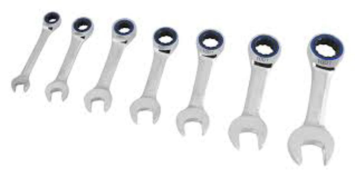Performance Tools W30635 Ratcheting Wrench Set 7 Piece Metal