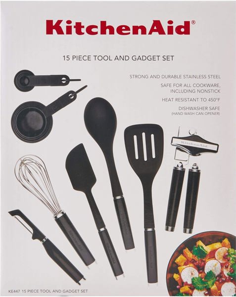 Lifetime Brands KE447BXOBA Tool and Gadget Set 15 Piece Black