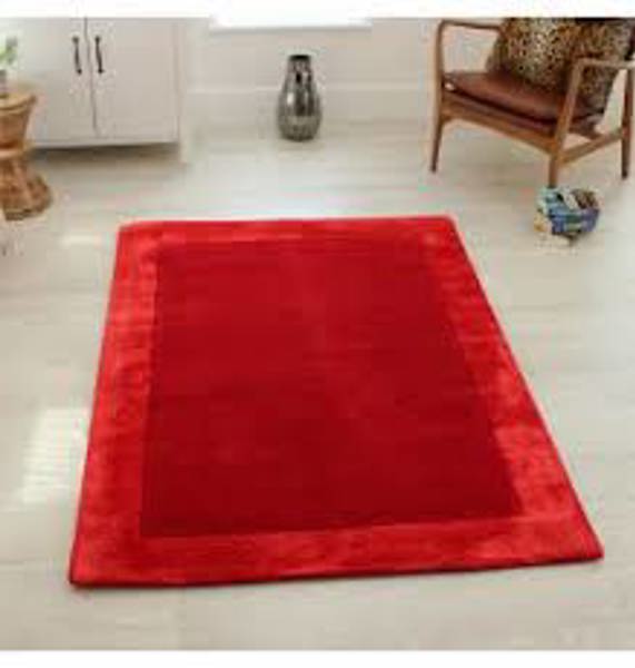 DynastyHome 4346RUBY Oasis Patio Rug 6' x 8' 100% Polypropylene Needle Punch Ruby