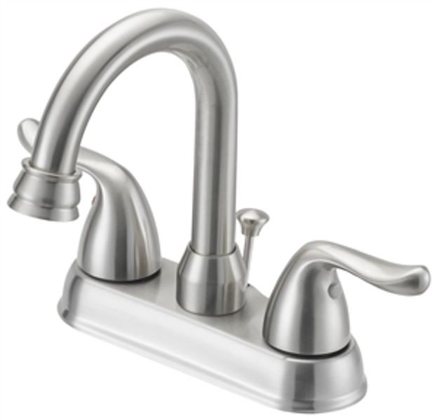 Boston Harbor 1492578 Lavatory Faucet 4 Inch Center Lever Handle Brushed Nickel