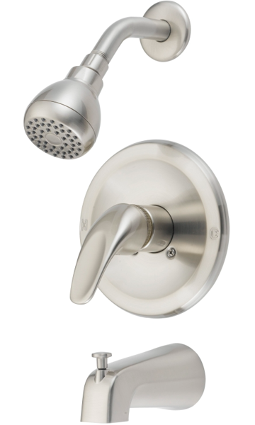 Boston Harbor 1714930 Tub and Shower Faucet Single Lever Handle Satin Nickel