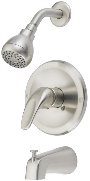 Boston Harbor TQ-F1214517NP / 1758036 Tub and Shower Faucet Single Lever Handle Brushed Nickel