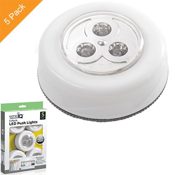Smartworks LPL-12-3012FD LED Push Lights 24 Pc Pack