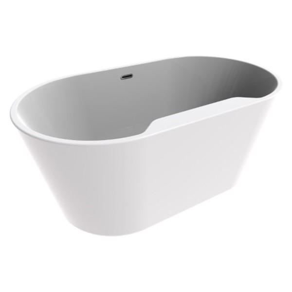 A&E Bath and Shower Inc BT-1078-NF Freestanding Retrofit Bathtub 56 In X 32 In X 24 In White