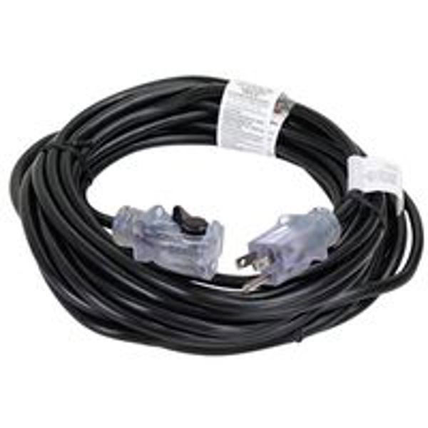 POWERZONE ORECPL502628 Cord Extension 4 Black 16/3