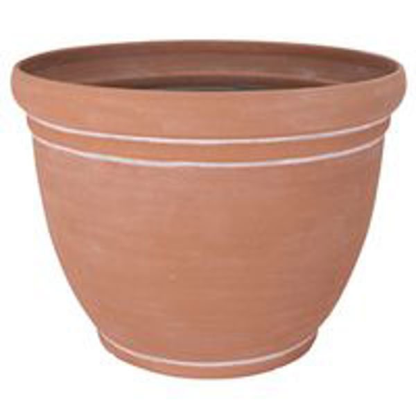 Landscapers Select PT-S060 Round Planter 18 In Terracotta