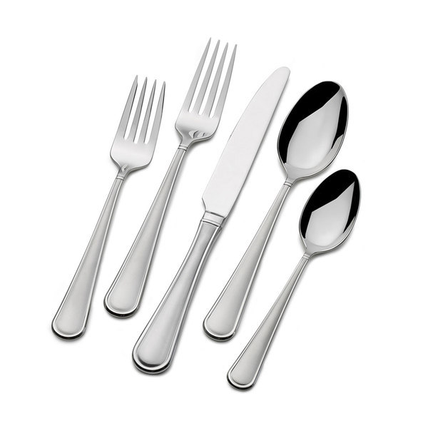 Lifetime Brands 5174903 Flatware Set 20 Piece Stainless Steel Silverware Set with Service for Four