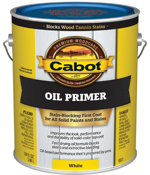 CABOT 8511 Exterior Primer 1 Gal Flat White