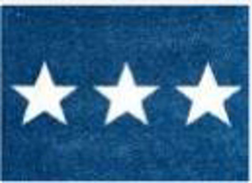 KLEEN-TEX USA S67S09 Mat Stars 20x27.5 In Blue