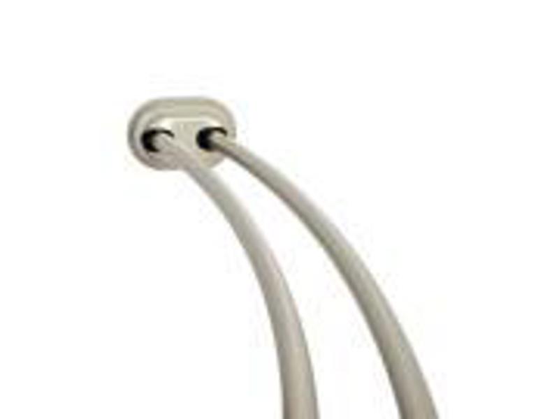 Zenith Products 35644BN Curved Double Tension Shower Rod Bronze