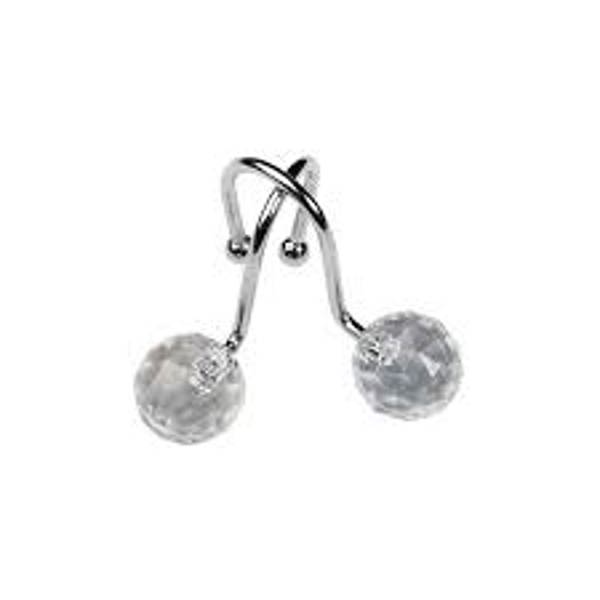 Zenith Products SS011KKL Shower Hooks Crystal Aluminum Clear 7 In x 3 In x 3 In
