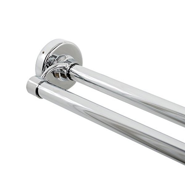 Zenith Products 36602SS Double Tension Shower Rod Aluminum Chrome