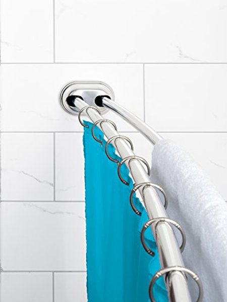 Zenith Products 35644SS Curved Double Tension Shower Rod Chrome
