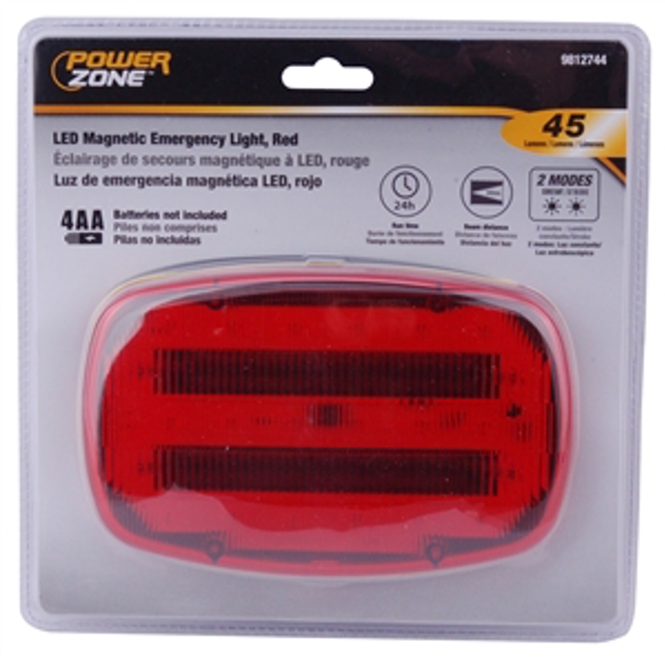 POWERZONE 35706 Light Safety Magnetic LED Red