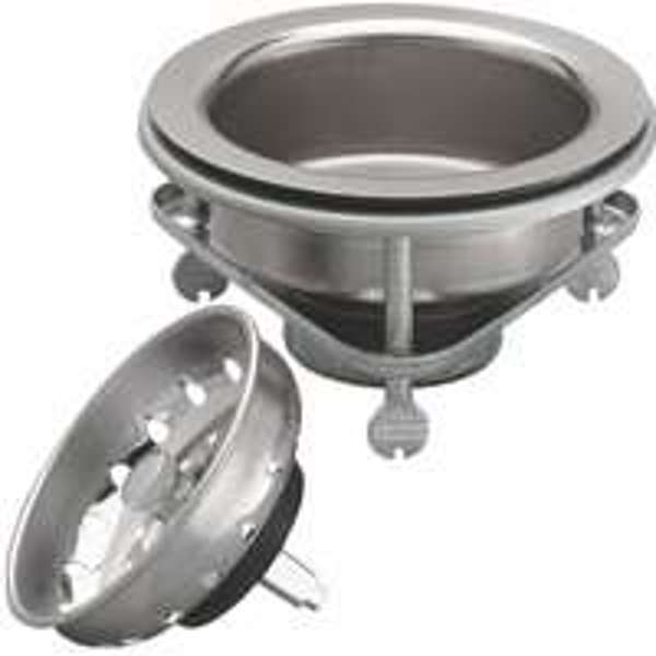 Plumb Pak PP5416 Kitchen Basket Strainer Thumb Screw Style Stainless Steel