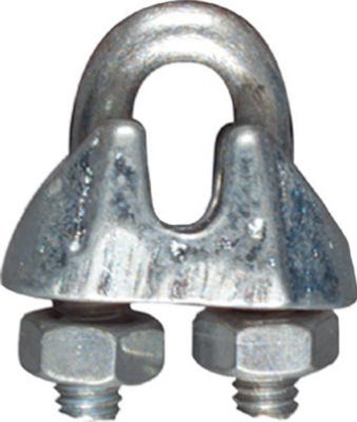 National Hardware 3230BC Malleable Iron Wire Cable Clamp 1/16 In Zinc