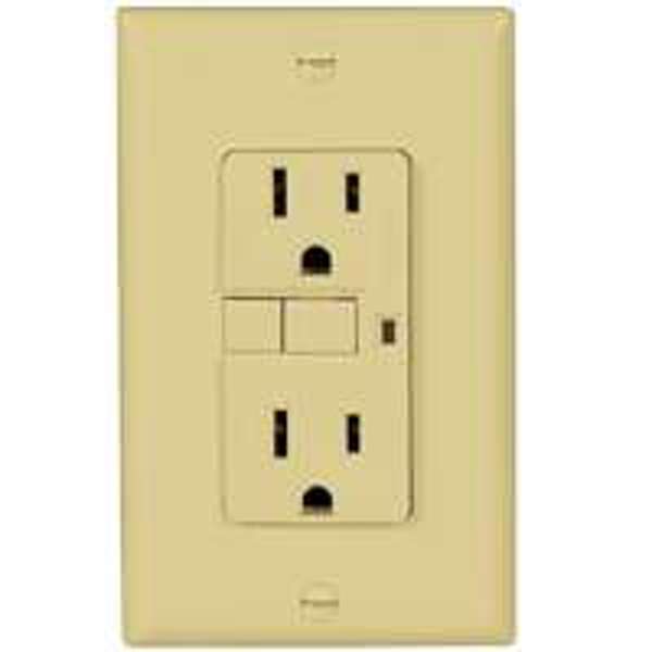 EATON-COOPER WIRING VGF15V GFCI Duplex Receptacle 15A 125V Ivory