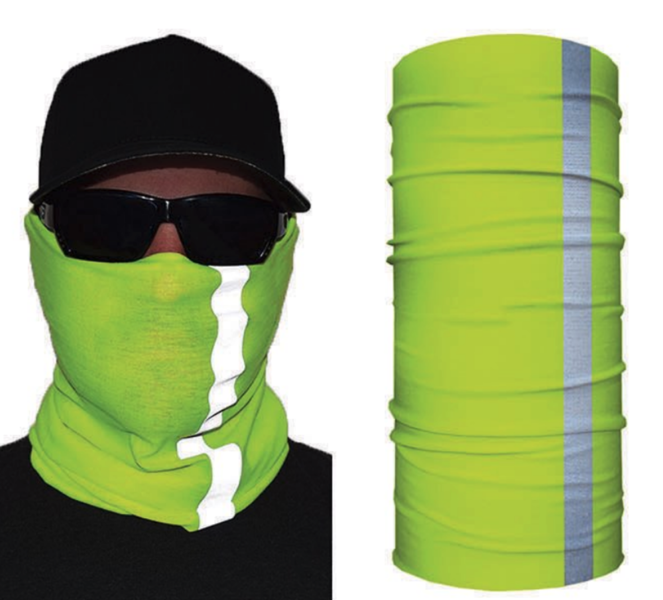 John Boy Face Guard Neon Reflect Yellow Adult Clothing