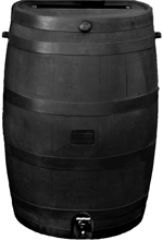 551000300A8000 50 Gal Black Rain Barrel
