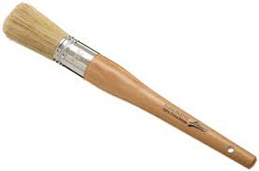 Browne Foodservice 61200 Oval Pastry Brush Wood Handle