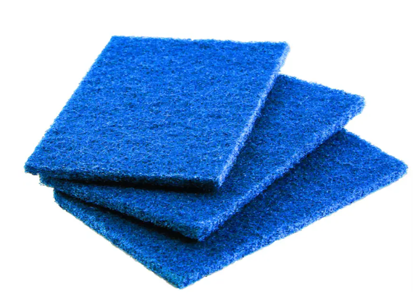 Birdwell Products 355-36 Scouring Pad 6x3-1/2 In Blue
