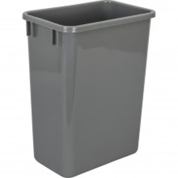 Hardware Resources CAN-35GRY Trash Can 35 Qt Gray Plastic
