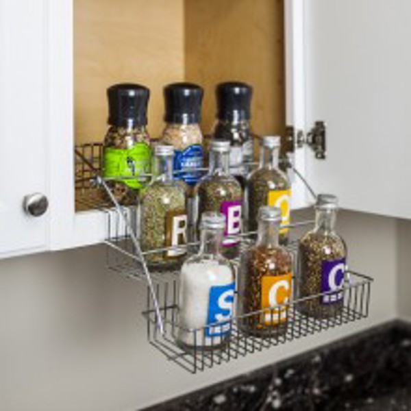 Hardware Resources TTSPD-R Pull Down Spice Rack 3 Tier