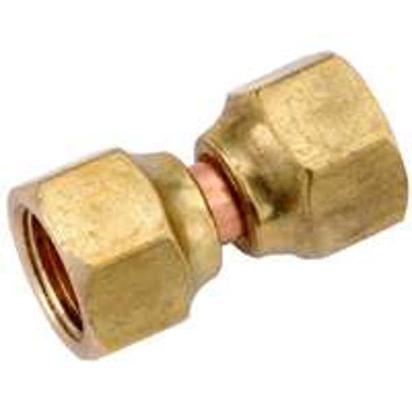 Anderson Metal Corp 754070-06 Swivel Connect 3/8 In Female Flare Brass