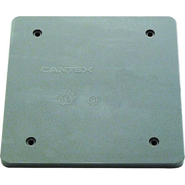 CANTEX INC 5133410B Blank Cover 2-Gang Weatherproof PVC