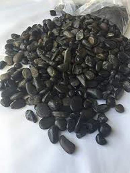 EURO QUARRIES LLC EURO 2ES Black Pebbles 20 L 1.2 - 1.5 In High Polished