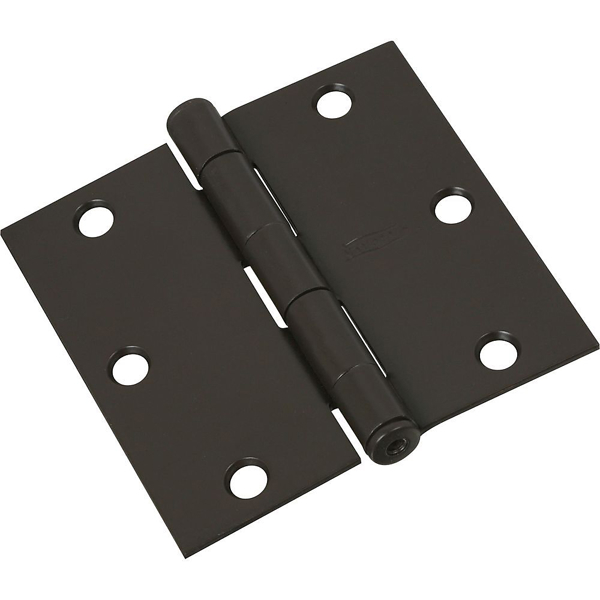 National Hardware N830-323 Square Door Hinge 3.5 In Cold Rolled Steel