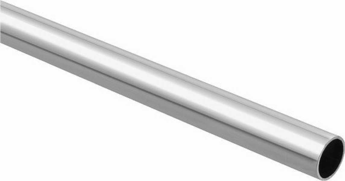 National Hardware S822-095 Closet Rod 6 Ft 1-5/16 In Dia Steel Chrome
