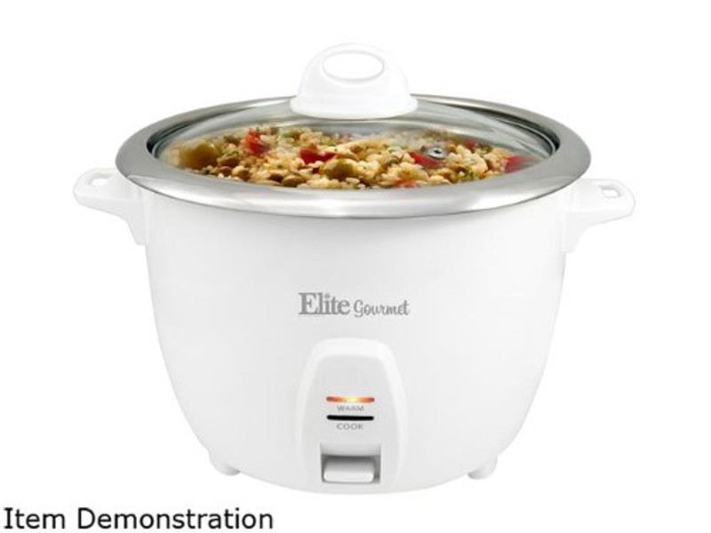Elite Maxi-Matic ERC-2020 Rice Cooker 20 Cup Capacity Stainless Steel Pot