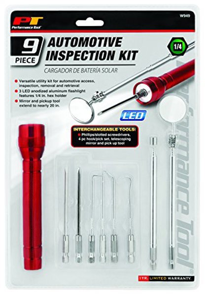 Performance Tools W949 9 Piece Automotive Inspector Kit